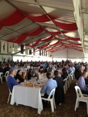 In the marquee 2012