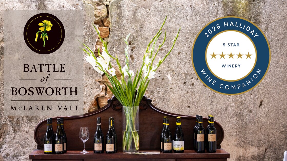 Wine Companion stars shine for Battle of Bosworth with Five-Star Winery Ranking